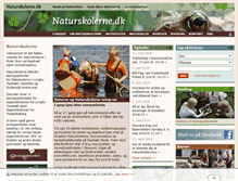Tablet Screenshot of naturskolerne.dk